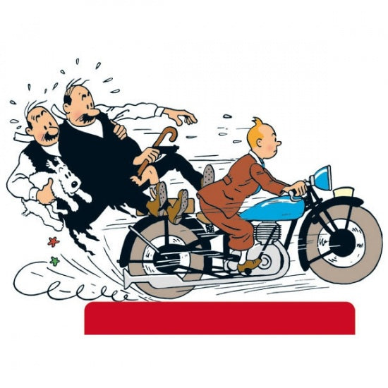 TINTIN - SILHOUETTE CARTONNEE "MOTO" GRAND MODELE