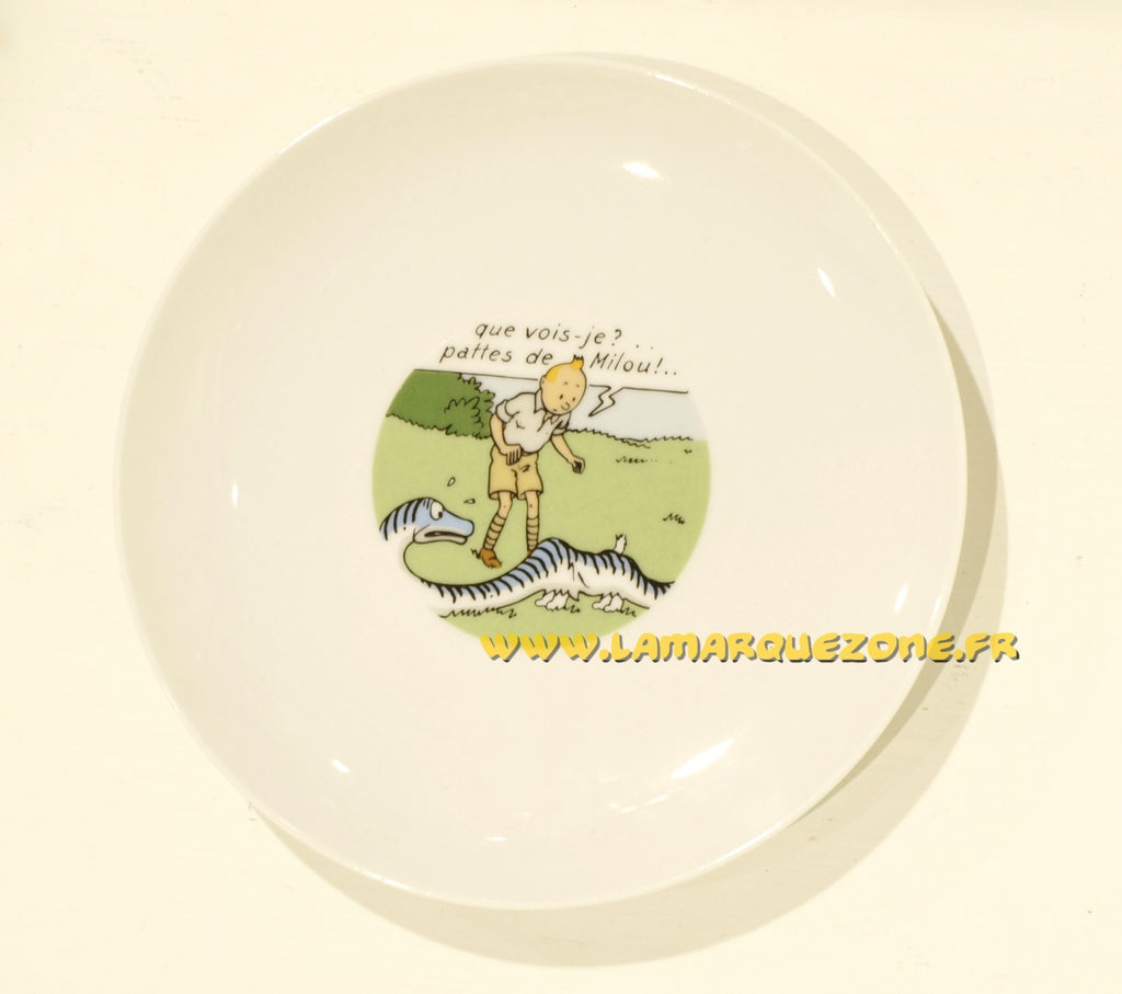 TINTIN: ASSIETTE A DESSERT "CONGO" 20 CM