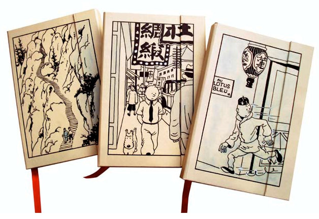 TINTIN: LOT DE 3 CARNETS DE NOTES A6