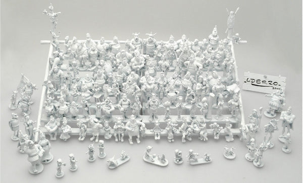 ASTERIX: LA PHOTO DE FAMILLE (VERSION MONOCHROME) - 136 figurines en métal