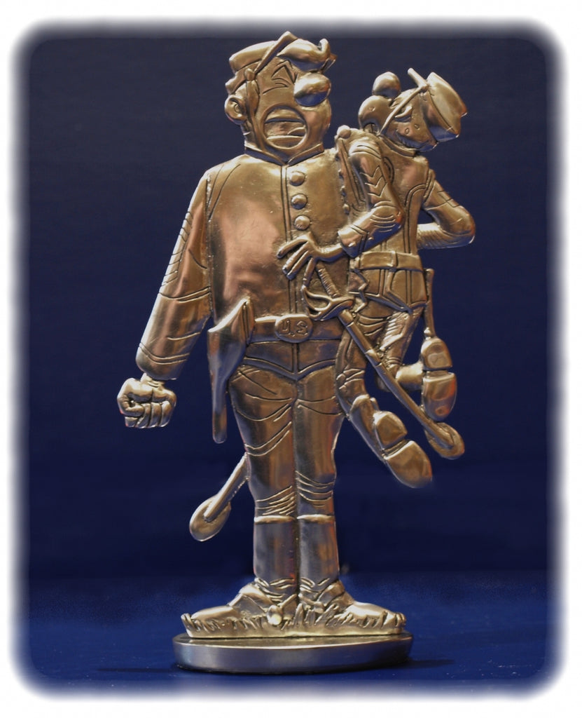 LES TUNIQUES BLEUES: CHESTERFIELD & BLUTCH -  - figurine en étain 13 cm