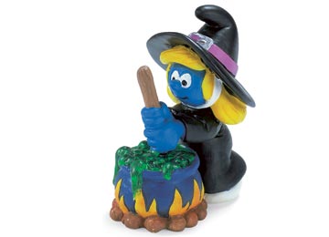 LES SCHTROUMPFS: SCHTROUMPFETTE SORCIERE - figurine 5 cm