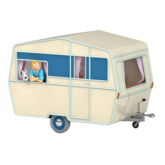 Les voitures de Tintin 1/24 N°51, la caravane des touristes "L'île noire" Moulinsart 2022 (29951)