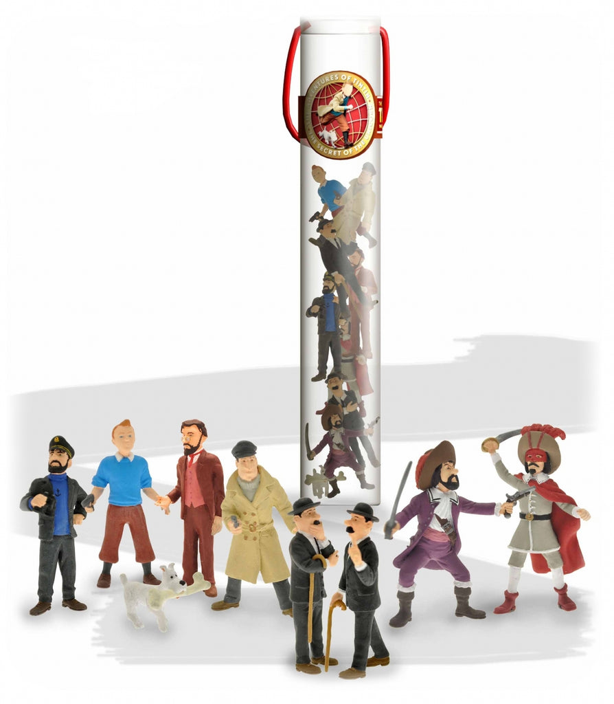 LES AVENTURES DE TINTIN, LE FILM - 'TUBO' - assortiment de 9 figurines de 6 cm