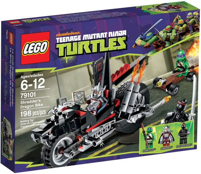 LES TORTUES NINJA: LA MOTO DRAGON DE SHREDDER, LEGO® 79101 - jeu de construction