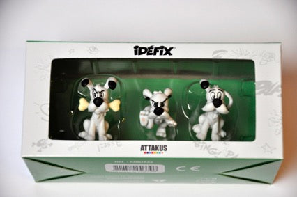 ASTERIX: IDEFIX, COFFRET #2 - boîte de 3 figurines pvc 4 cm
