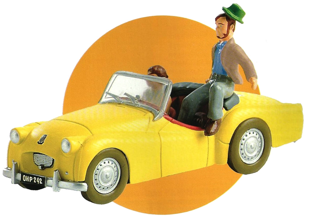 BLAKE & MORTIMER, VOITURES & VEHICULES FANTASTIQUES #6 - TRIUMPH TR2 - véhicule miniature 1/43