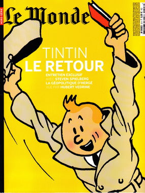 TINTIN: LE RETOUR, couverture jaune - hors-série Le Monde décembre 2009/janvier 2010