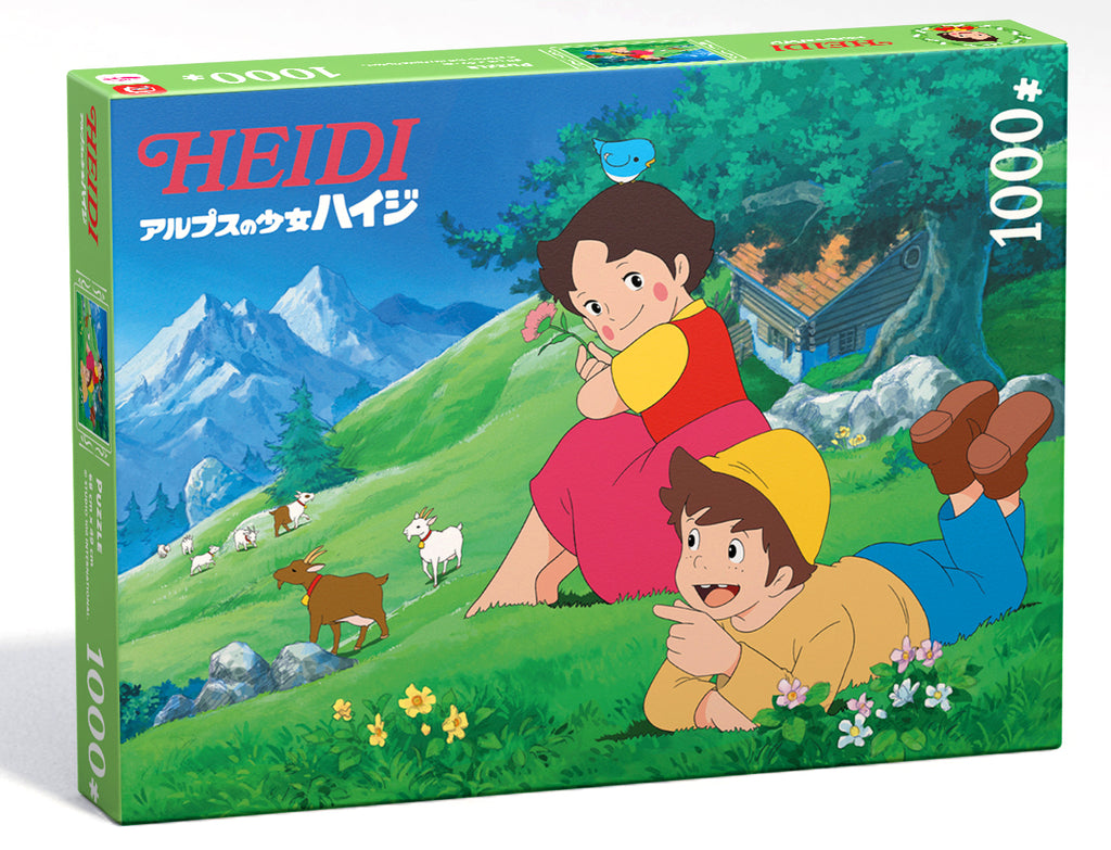 Puzzle Heidi "La promenade dans les Alpes" 1000 pièces Les séries de Notre enfance 2024