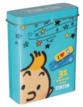 TINTIN: PANSEMENTS "BOITE TURQUOISE" - boîte de 31 pansements stériles