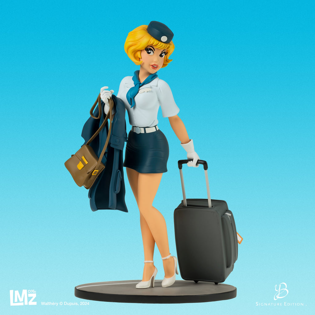 Statuette de collection Natacha avec sa valise, Signature Edition . Yann Berthonneau LMZ Collectibles 2024