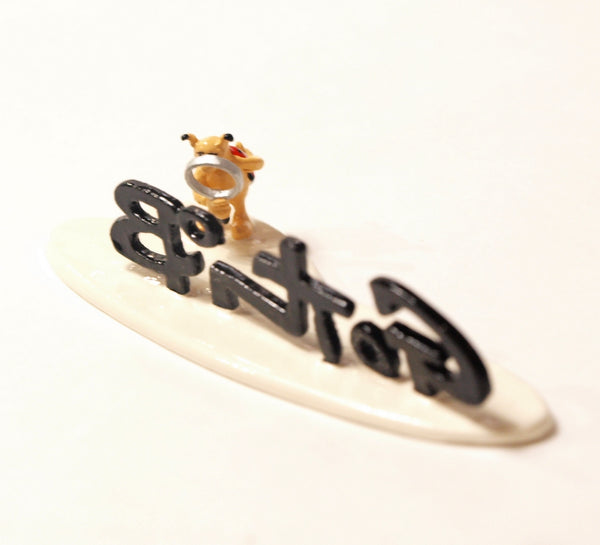 GOTLIB: SIGNATURE GOTLIB AVEC LA COCCINELLE - figurine métal 8 cm