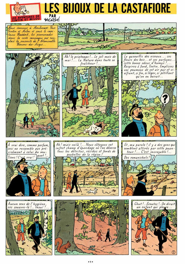 TINTIN Les bijoux de la castafiore - la version du journal de Tintin Editions Moulinsart | Casterman 2023 (720012)