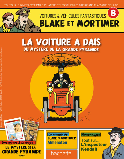 BLAKE & MORTIMER, VOITURES & VEHICULES FANTASTIQUES #8 - LA VOITURE A DAIS - véhicule miniature 1/43