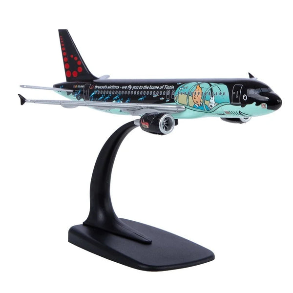 TINTIN: AIRBUS A320 RACKHAM SN BRUSSEL AIRLINES - réplique ABS 19 cm 1:200 Tintinimaginatio 2024 (29667)