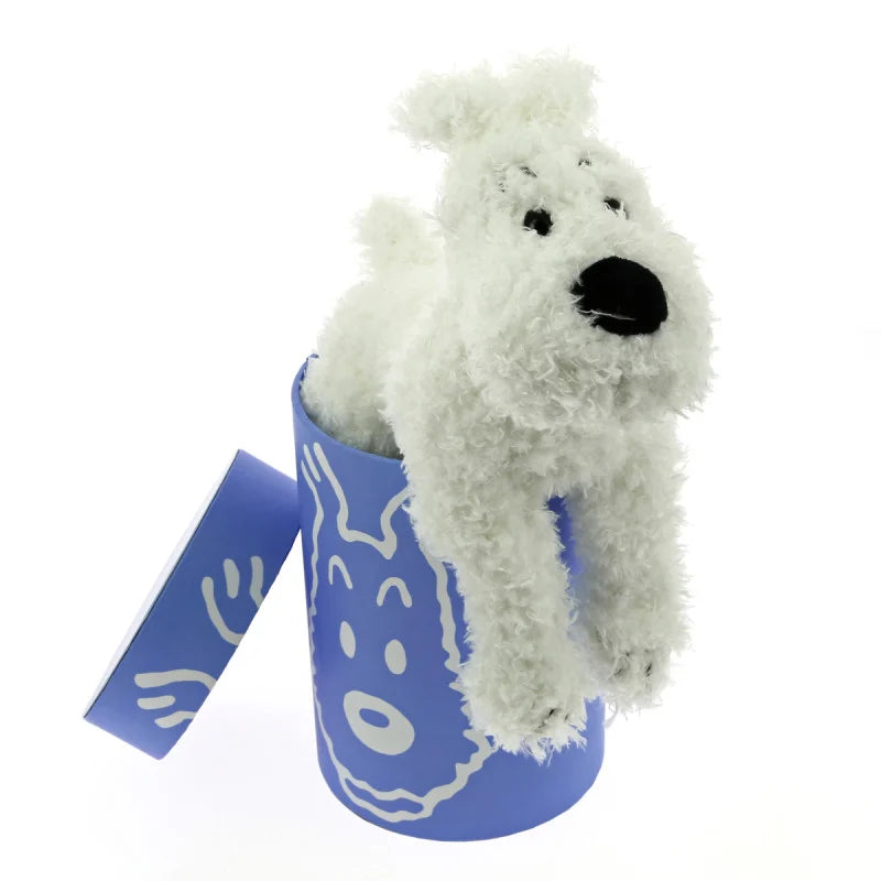 Peluche Milou 20 cm boite bleue Tintinimaginatio (35137)