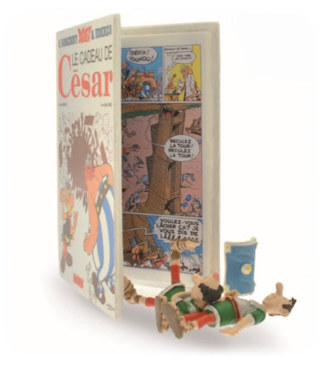 ASTERIX: "LE CADEAU DE CESAR", COLLECTION "ECHAPPEES BULLES" - figurine métal