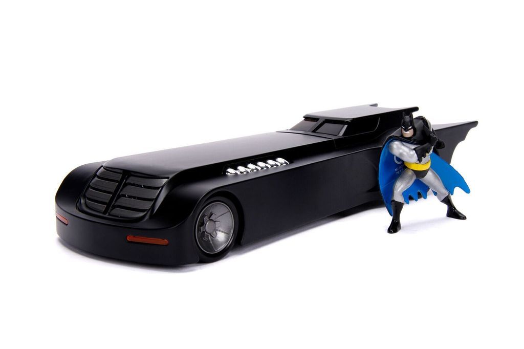 BATMAN, THE ANIMATED SERIES: BATMOBILE avec BATMAN - véhicule miniature 1:24
