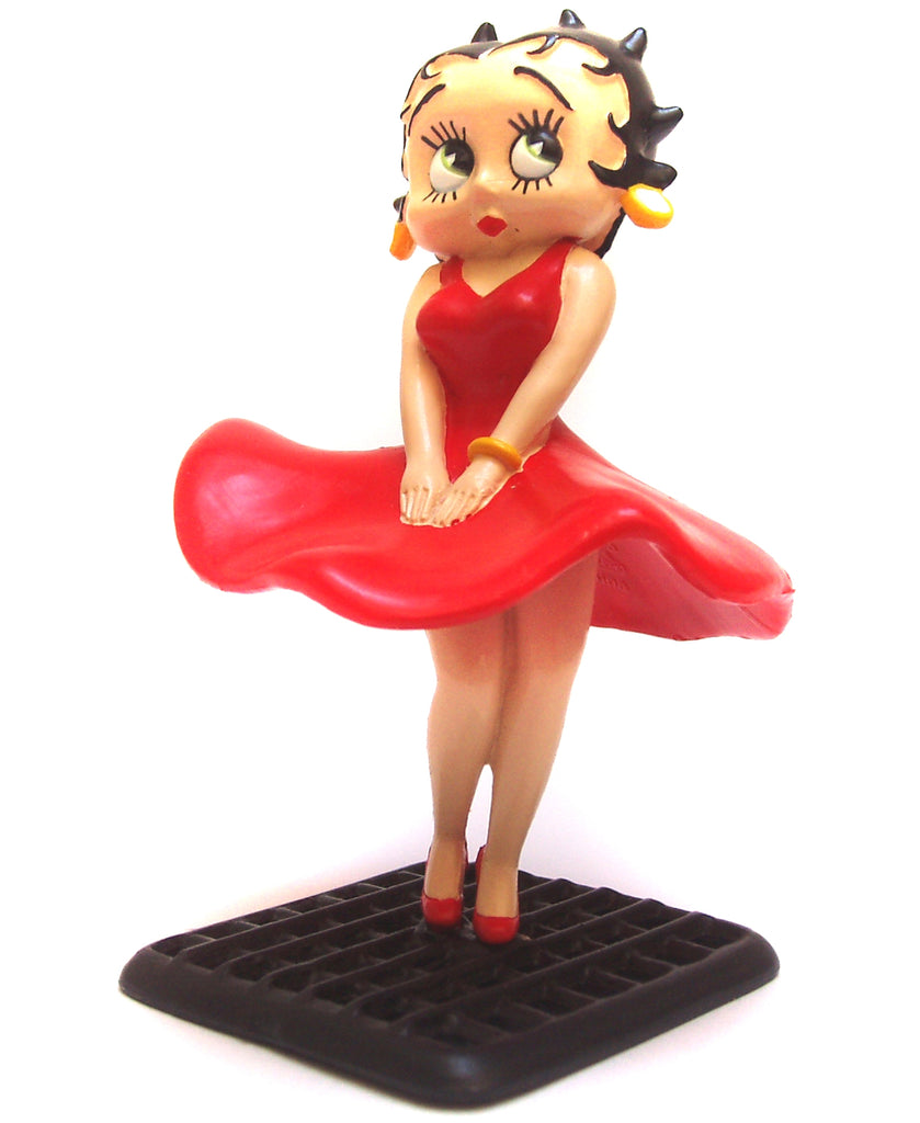 BETTY BOOP: ROBE AU VENT - figurine plastique 8 cm