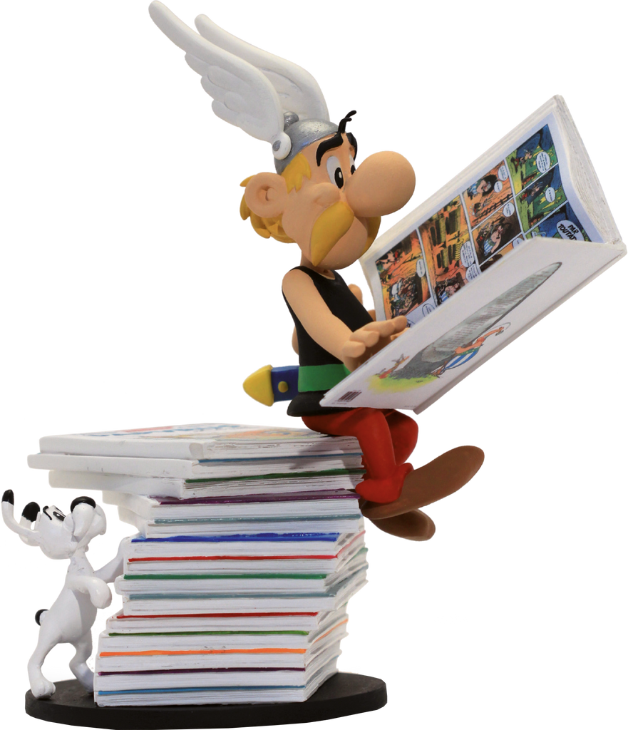 Figurine de collection Asterix et la pile de livres Collectoys 2017 (00123)