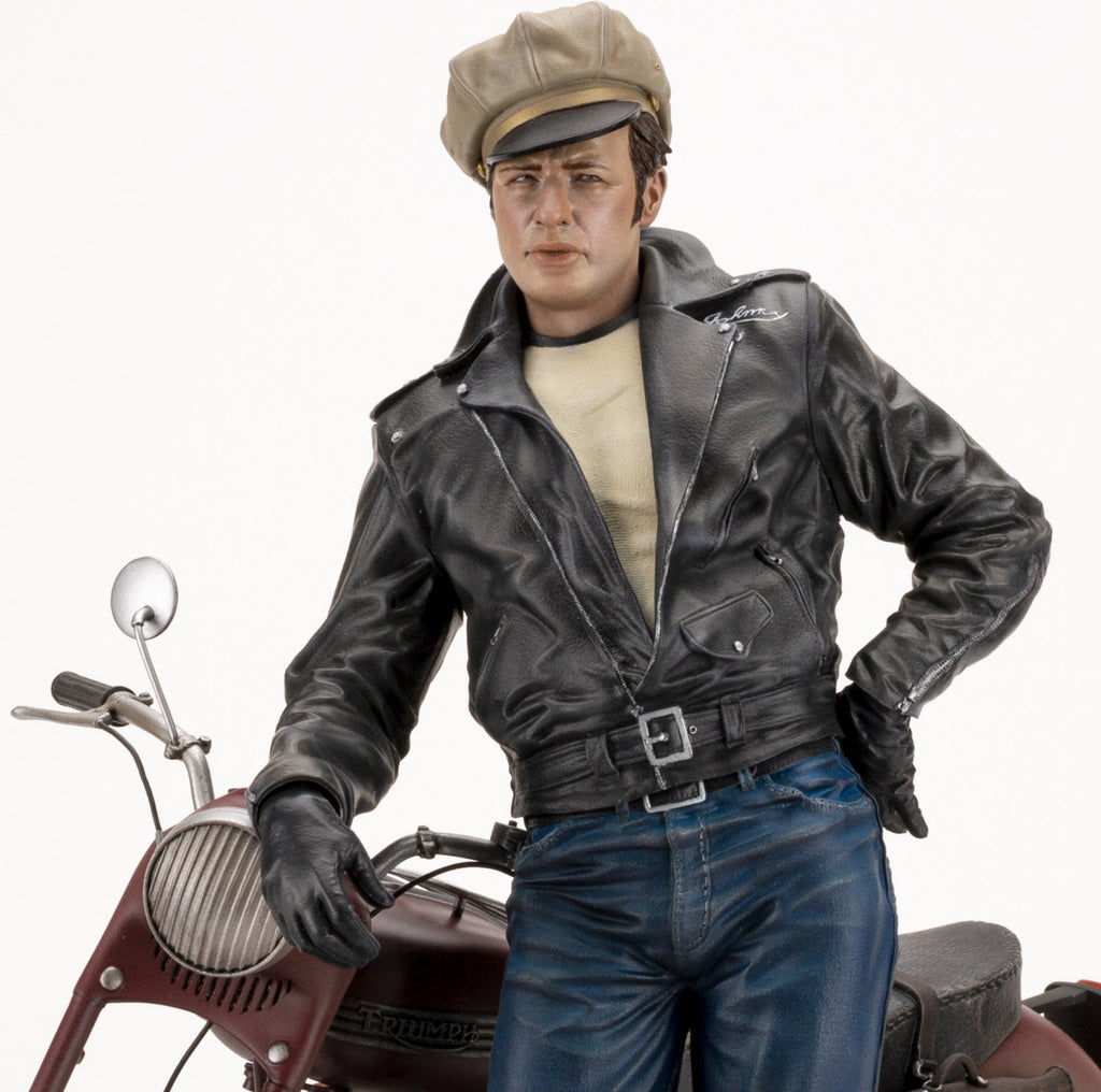 Figurine Marlon Brando et sa moto Triumph "OLD & RARE" Infinite Statue 2022
