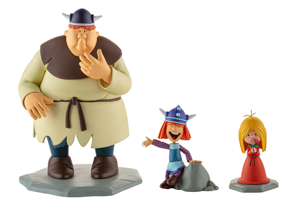 Figurines de collection Vic le Viking, coffret n°1, Vic, Ylvi & Faxe LMZ Collectibles ANIMATED! 2020