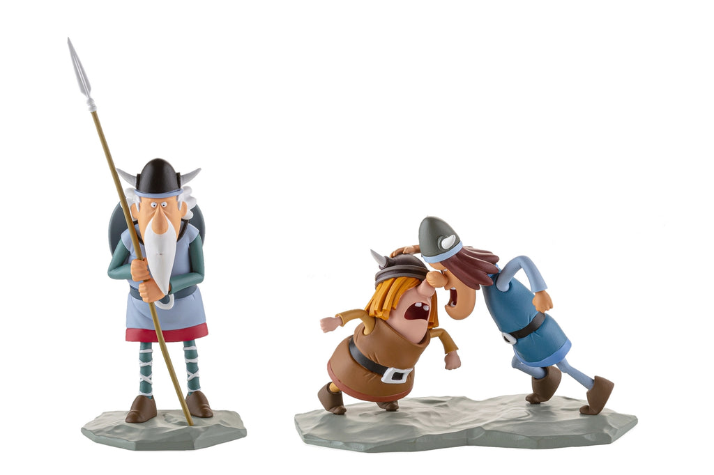 Figurines de collection Vic le Viking, coffret n°3, Urobe, Snorre & Tjure LMZ Collectibles ANIMATED! 2020