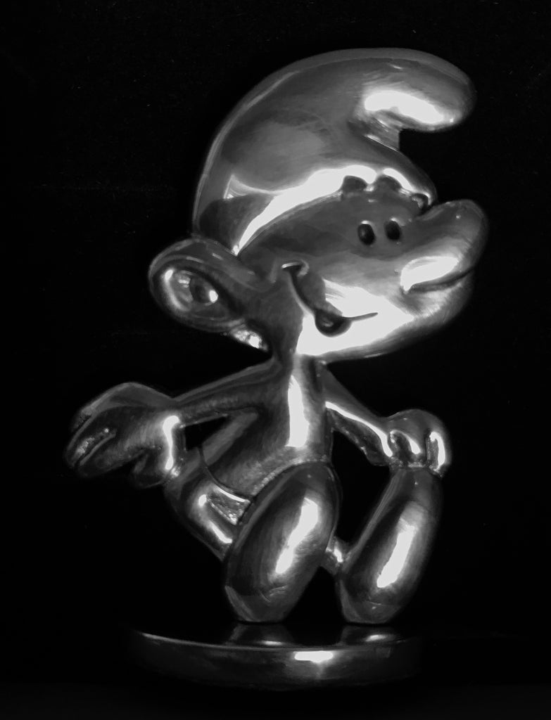 LES SCHTROUMPFS: LE SCHTROUMPF "VINTAGE" SAUTANT - figurine en étain 5 cm