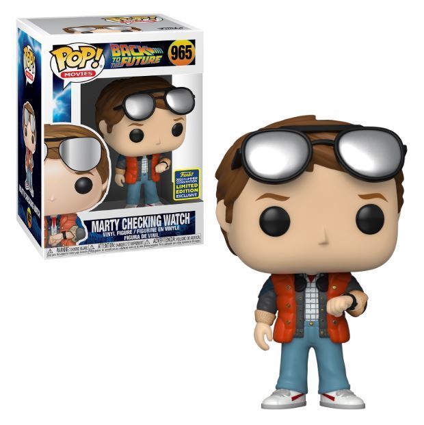 RETOUR VERS LE FUTUR: MARTY MCFLY CHECKING WATCH (2020 SUMMER CONVENTION EXCLUSIVE), FUNKO POP! MOVIES 965