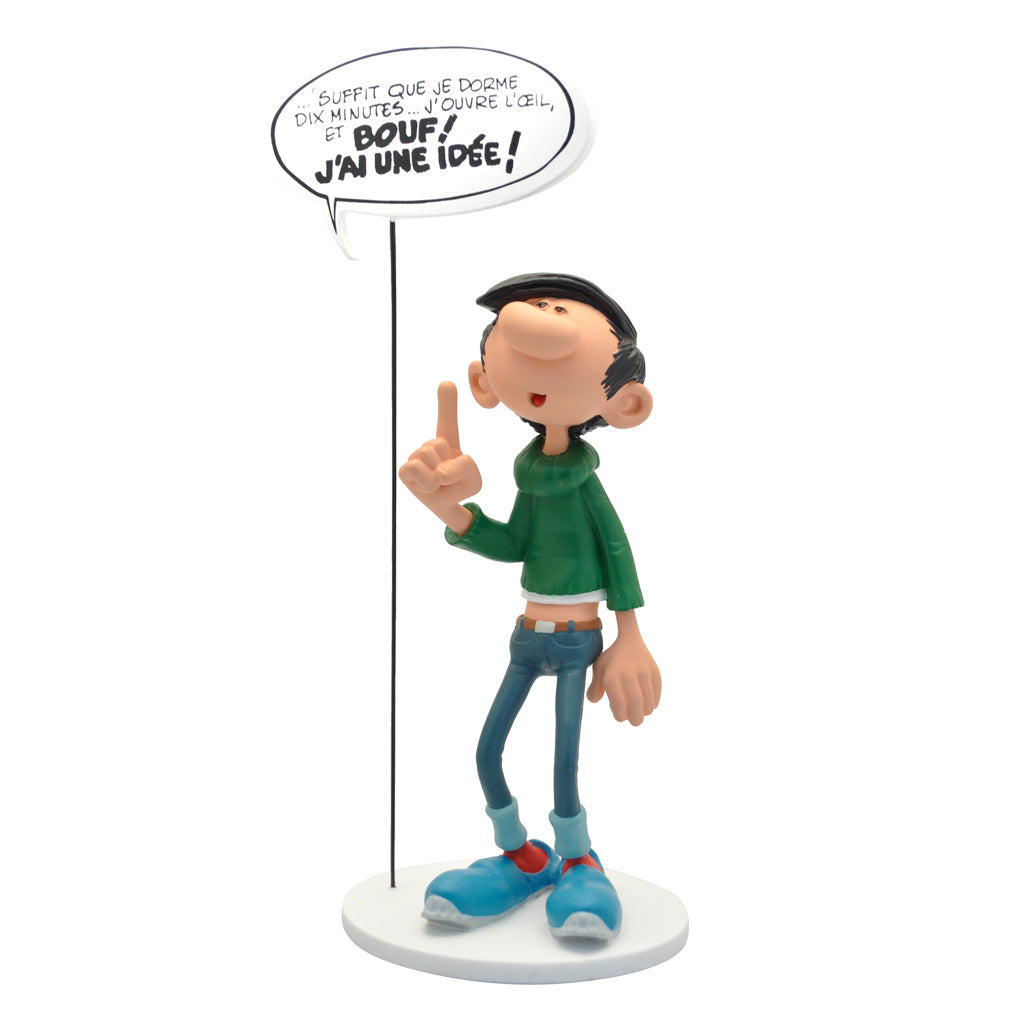 Figurine de collection Gaston Lagaffe "Bouf ! J'ai une idée !" Franquin Collection Bulles Collectoys 2020 (00319)