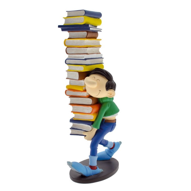 Figurine Gaston portant une pile de livres Collectoys 2006 (00300)