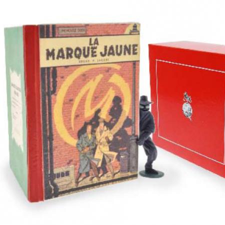 BLAKE & MORTIMER: LA MARQUE JAUNE, COLLECTION "ECHAPPEE BULLE" - figurine métal