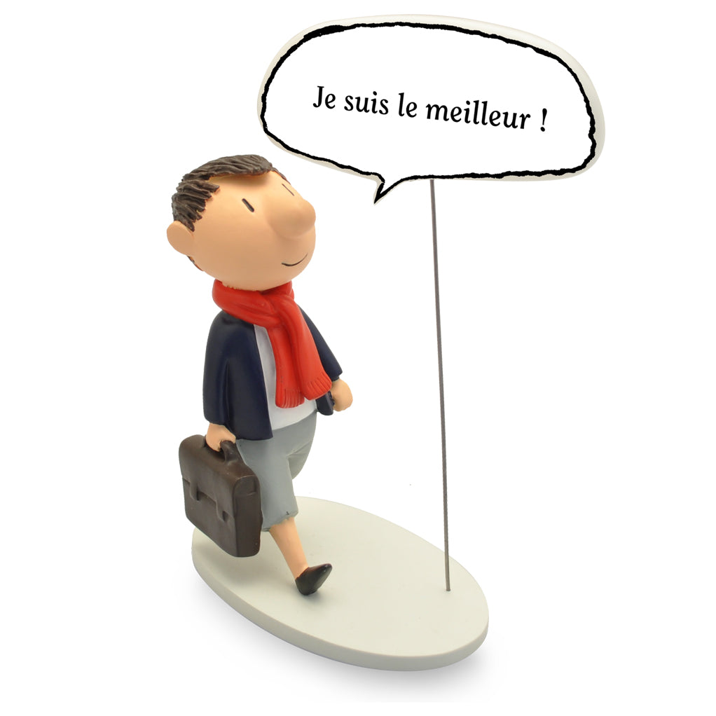 LE PETIT NICOLAS: "JE SUIS LE MEILLEUR !" - statuette résine 18 cm Collection BULLES