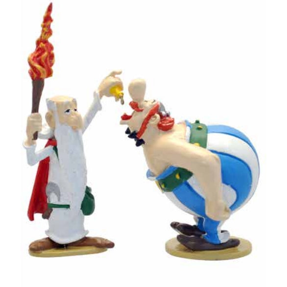 ASTERIX: OBELIX, UNE, DEUX, TROIS GOUTTES...  - figurines en métal