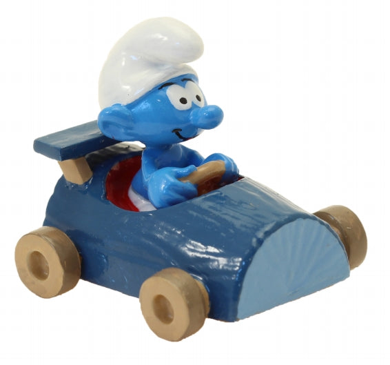 Figurine Pixi Les Schtroumpfs, le code de la route : la route en bleu 6477
