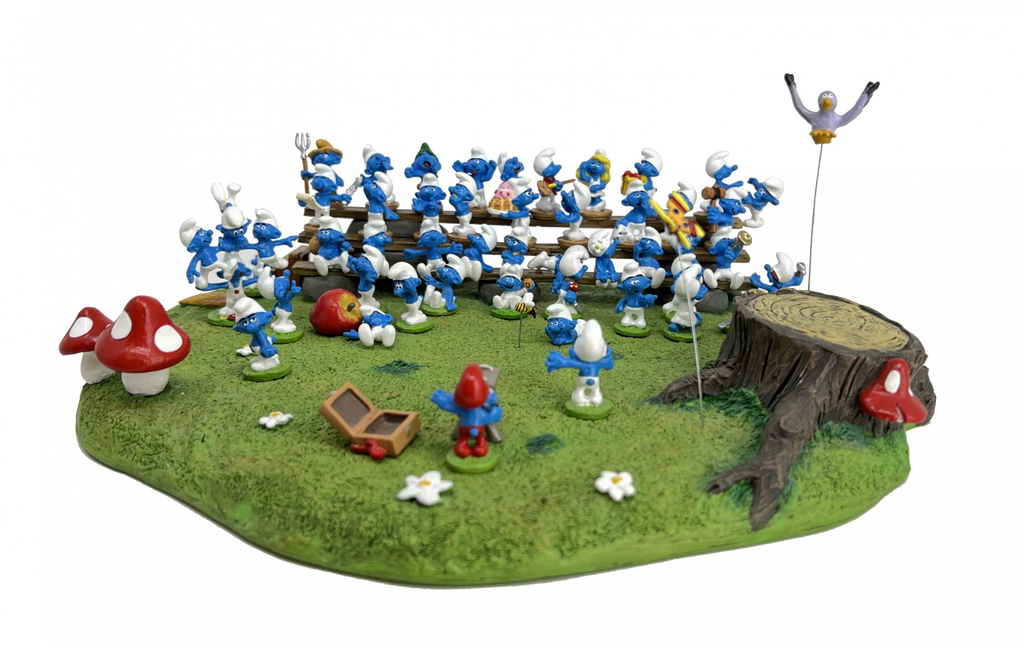 Figurine Pixi Les Schtroumpfs: la photo de famille des Schtroumpfs 6487