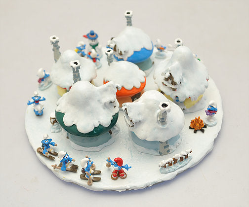 LES SCHTROUMPFS: LE VILLAGE DES SCHTROUMPFS SOUS LA NEIGE - mini Pixi