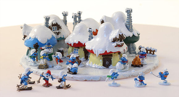 LES SCHTROUMPFS: LE VILLAGE DES SCHTROUMPFS SOUS LA NEIGE - mini Pixi