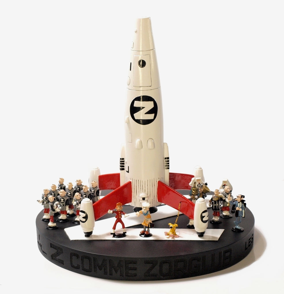 SPIROU: Z COMME ZORGLUB - coffret 20 mini-figurines + fusée 26 cm
