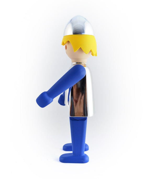 PLAYMOBIL: LE CHEVALIER BLEU FONCE - figurine de collection en ABS 25 cm