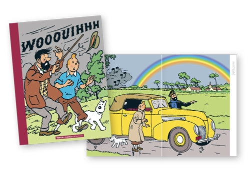 TINTIN: LES INTEMPERIES - agenda de bureau 2014 15 x 21 cm