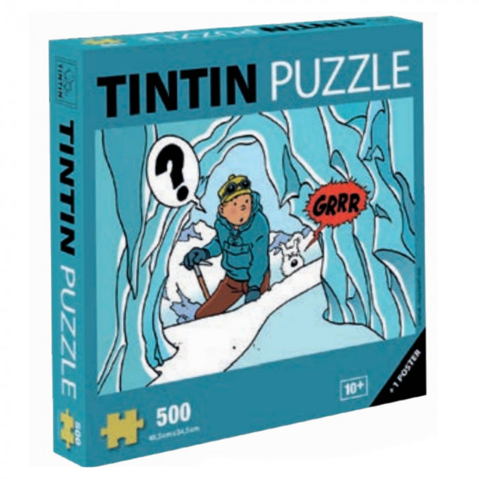 Puzzle Tintin grotte Tibet 500 pièces 48.5 x 34.5 cm + poster (81553)