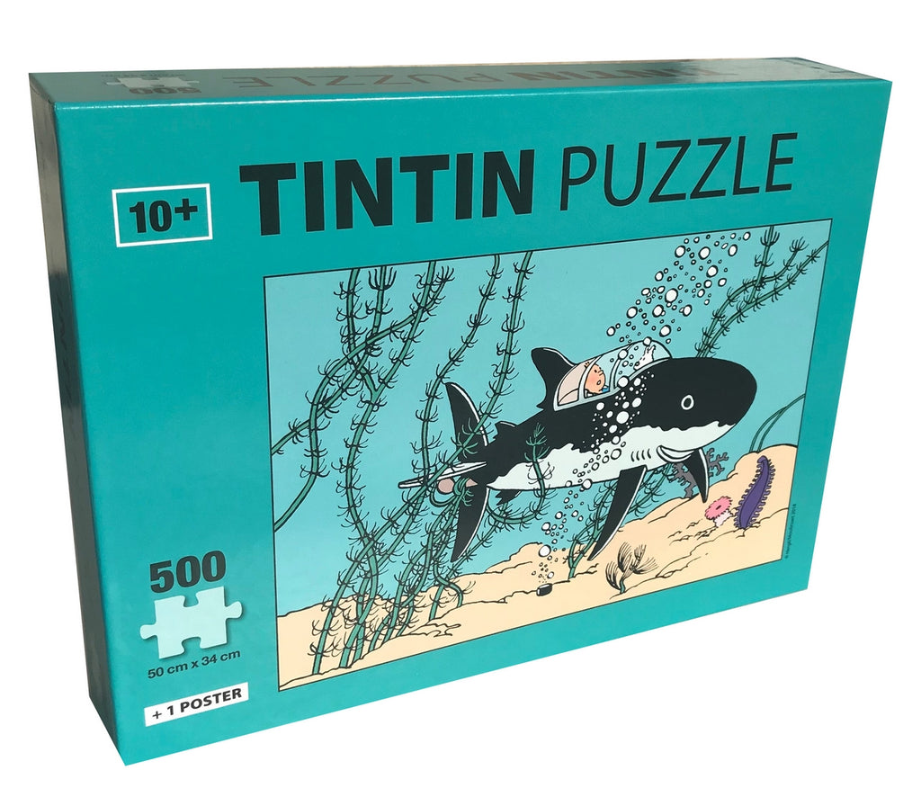 TINTIN: LE SOUS-MARIN REQUIN - puzzle 500 pièces 50 x 34 cm