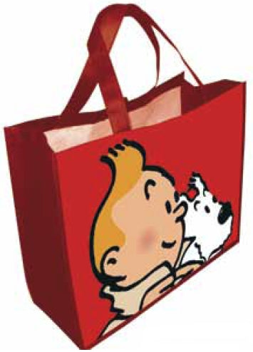 TINTIN: SAC ROUGE SEMI-IMPERMEABLE - 45 x 38 x 20 cm