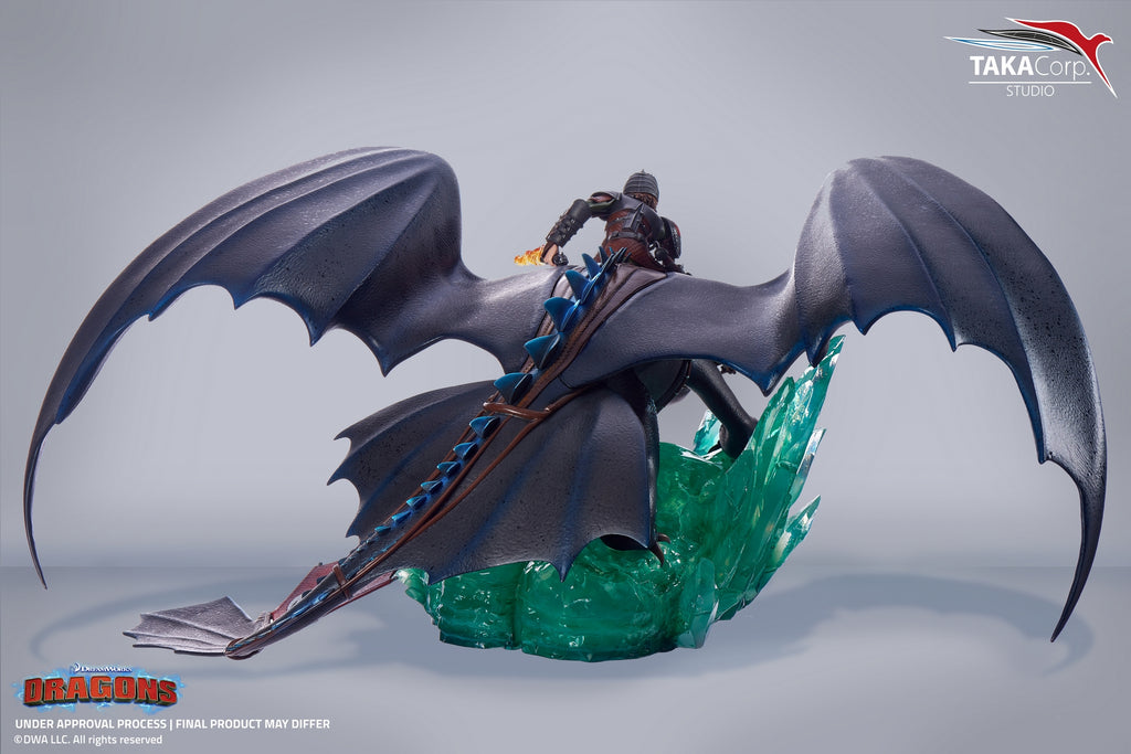 Krokmou Harold Taka Corp. Studio Statuette en resine Toothless Hiccup 2020 888 exemplaires La Marque Zone