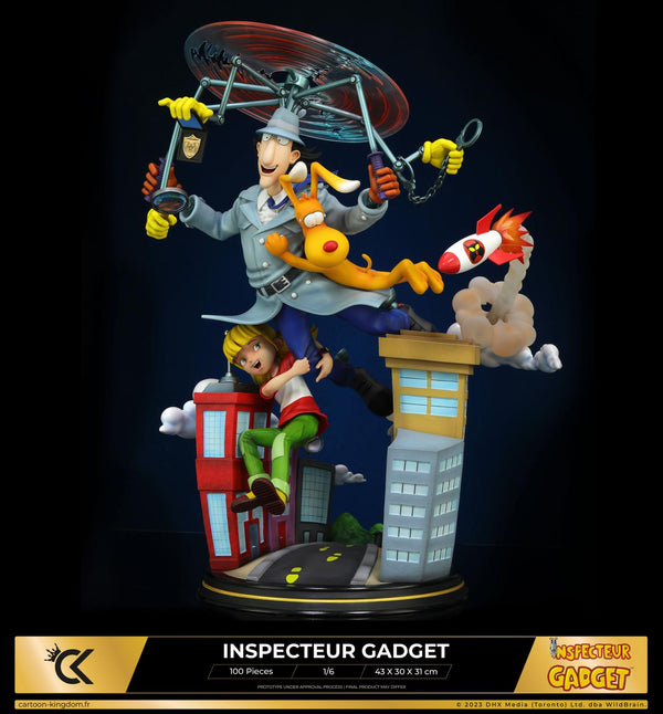 Figurine Inspecteur Gadget, Sophie et Finot 1/6 Cartoon Kingdom 2024