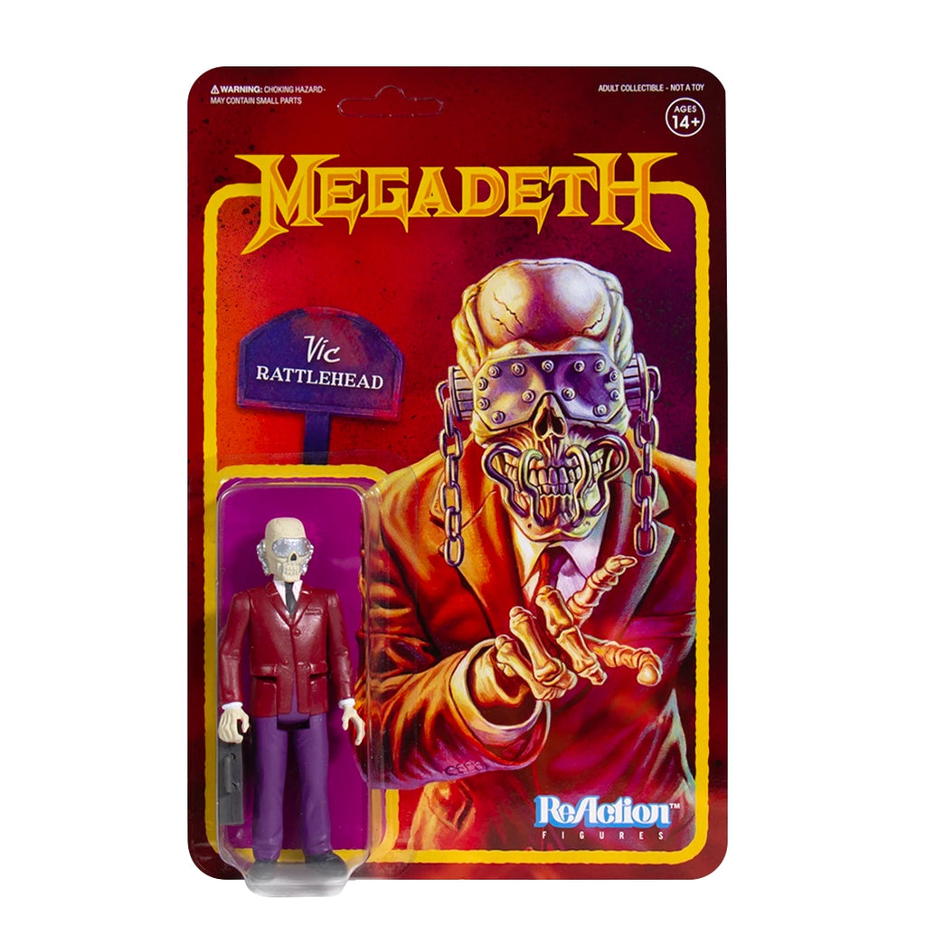 MEGADETH: VIC RATTLEHEAD - figurine articulée "ReAction" 9 cm