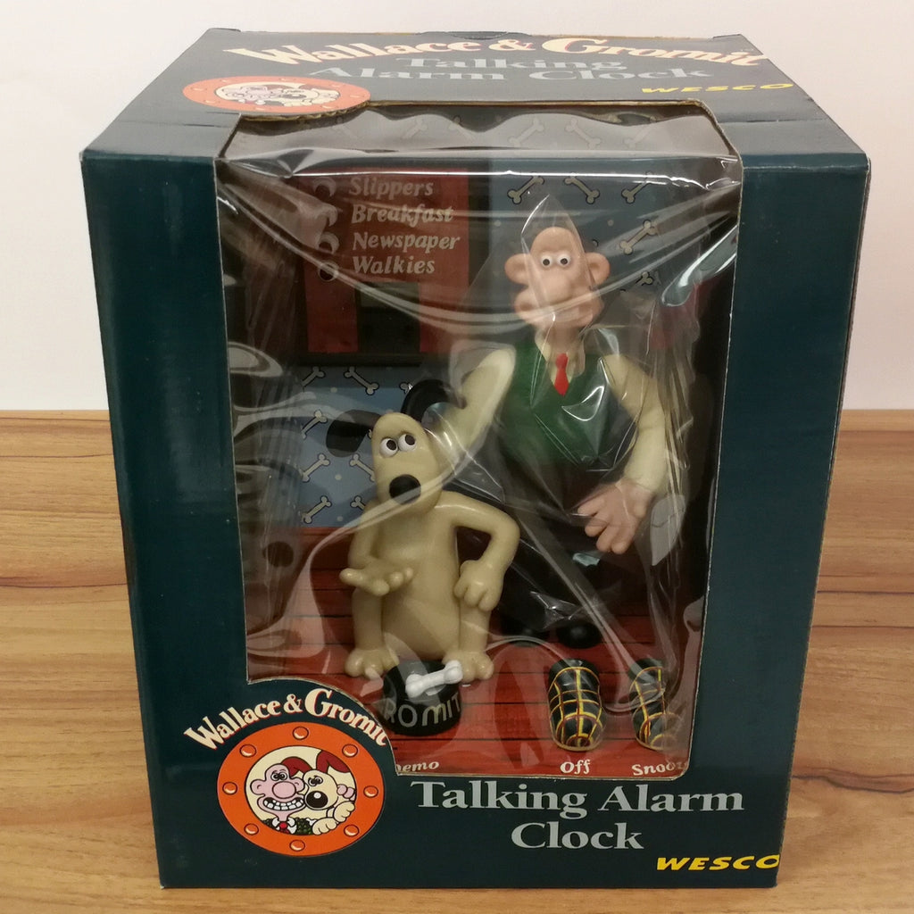 1995 Vintage Wallace & Gromit Talking sale Alarm Clock