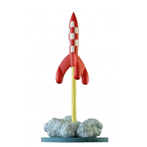 Figurine Tintin la fusée au décollage, Collection "LES ICONES" Tintinimaginatio (46405)