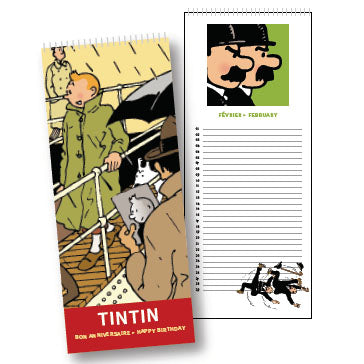 TINTIN: CALENDRIER ANNIVERSAIRE PERPETUEL